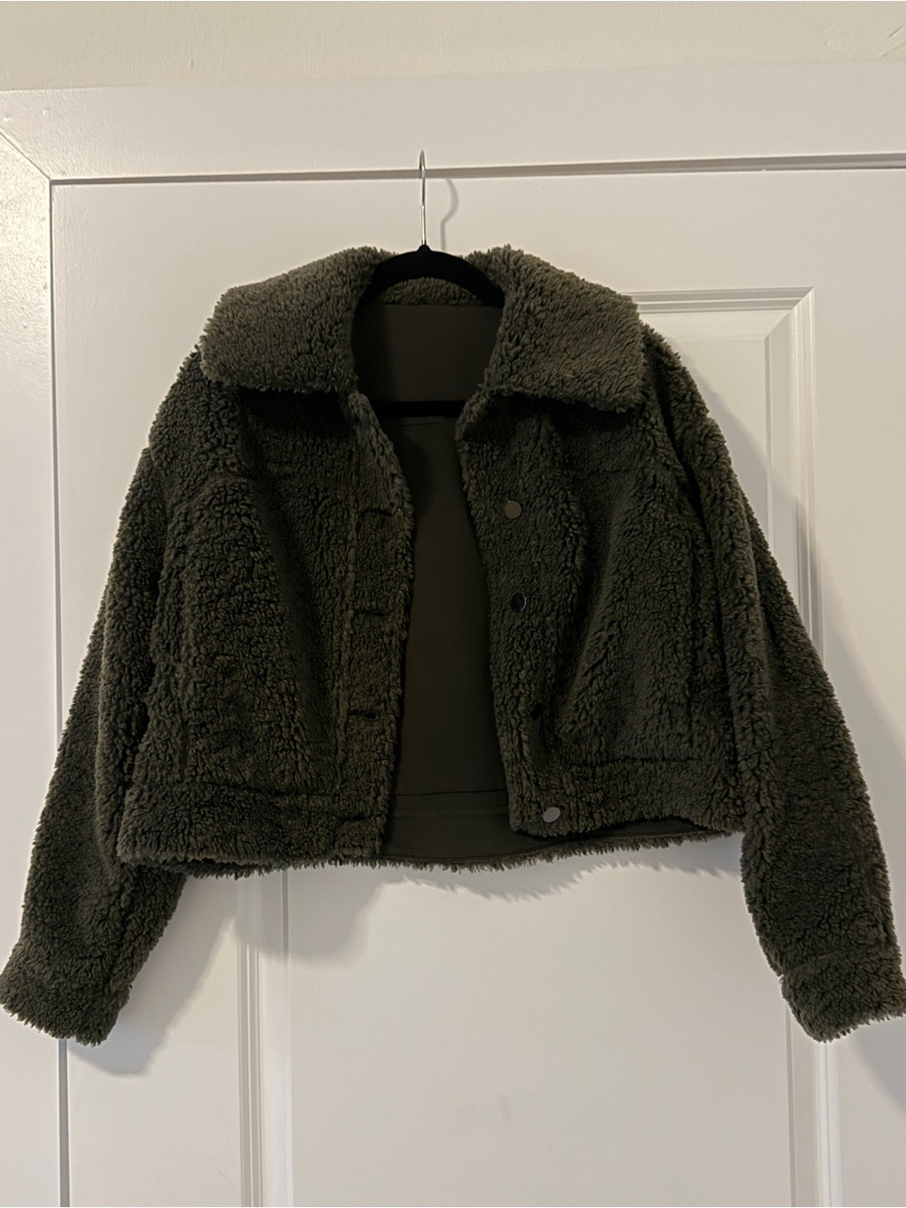 Lululemon Fleece Jacket Olive Size 4